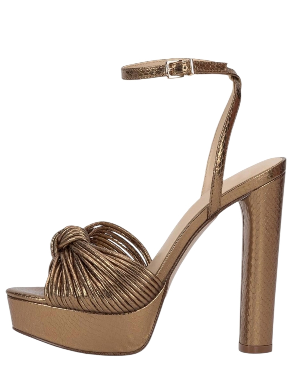 Jessica Simpson Immie Knotted Platform Sandals Bronze - Picture 4 of 14